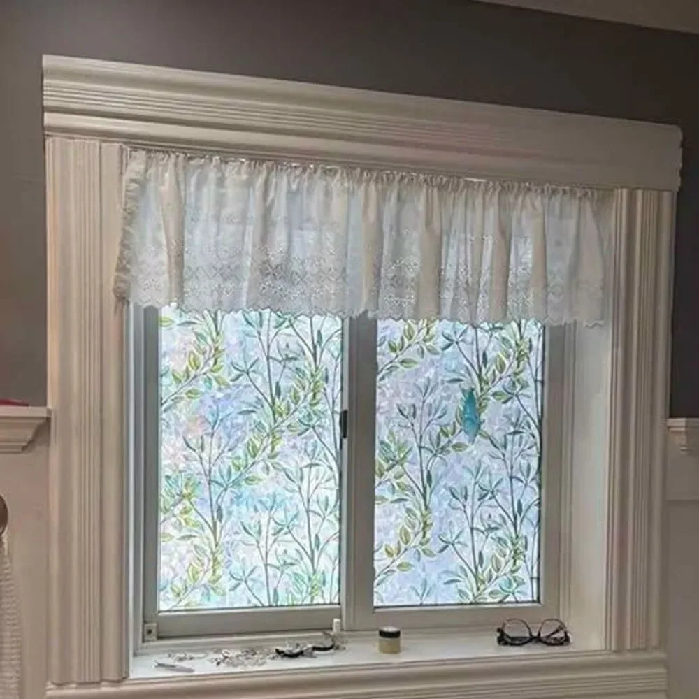 Rainbow effect -Leaves theme-23.6 X 157 inch- Window Film privacy sticker